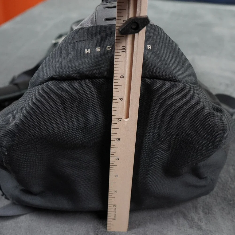 The North Face Heckler Backpack Black Grey Hiking School Bag PaddedLogo